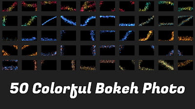 Colorful Bokeh Photo Png