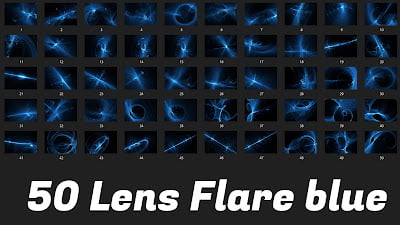 Download Lens Flare blue Free